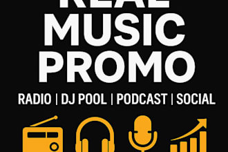 promote your music with radio spins, dj pool, podcast, and blog feature