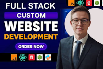 do website development as full stack web developer, front end, backend developer