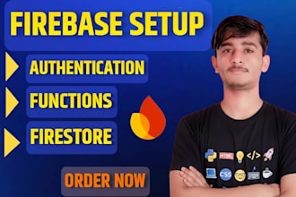 integrate firebase authentication setup firestore database security rules