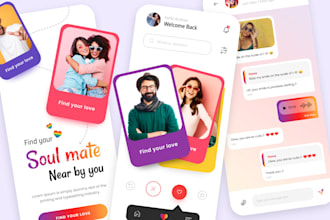 develop social media app, dating video chat app, dating website, streaming app
