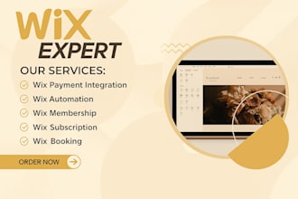create wix online course website design, wix membership site setup, sales funnel