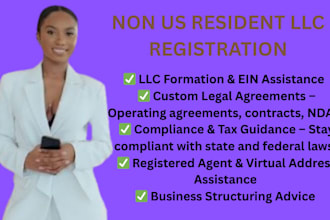 business llc registration for ecommerce store, ebay shop for non USA residents