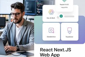 react nextjs web app using lovable dev ai bolt new replit v0 databutton supabase