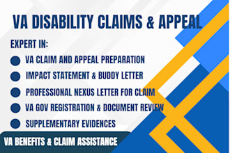craft VA disability letter for benefit, appeal, va increase VA disability