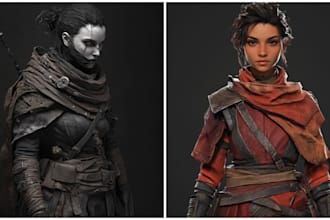 do 3d stylized character 3d model 3d game character 3d game assets 3d game model