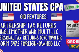 do us tax filing, llc tax, us tax returns, business tax 1120 5272 1040 cpa
