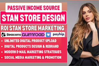 stan store, stan store marketing, beacons ai, payhip, gumroad, stan store design