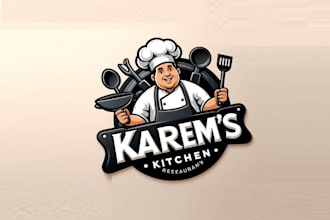 create logo for cafes, restaurants, and food businesses with business card