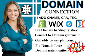 connect domain fix domain to shopify store transfer domain, to systeme io
