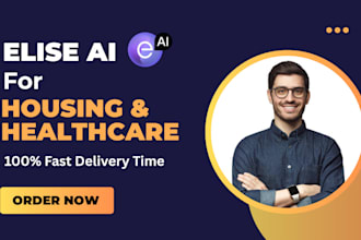create custom elise ai automated chatbot system ai agent for housing healthcare