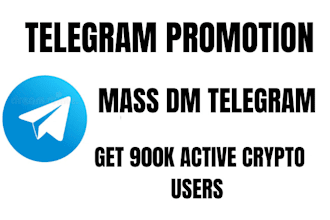 telegram mass dm, convert 90m crypto users for sol memecoin, telegram promotion