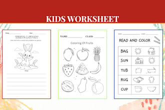 design kids activity book handwriting workbook kids worksheet coloring pages