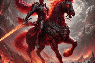 explain the book of revelation with aigenerated professional images