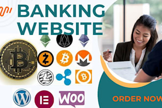 design banking website, affiliate marketing, investment banking, online banking