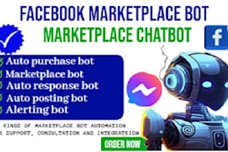 code automated facebook marketplace bot, autoposting bot, price monitor bot