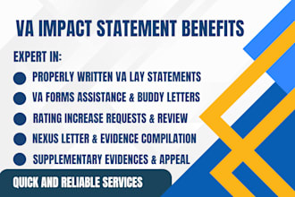 craft an impact statement for VA disability appeals and claims