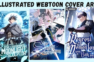 design light novel manhwa webtoon cover anime manga shonen webnovel book cover