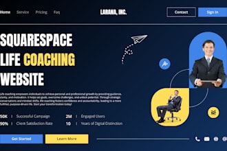 squarespace website, life coach squarespace website, life coaching squarespace