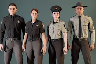 3d hyper realistic metahuman character modeling for game, animation movie, film
