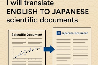 translate english to japanese scientific documents with accuracy