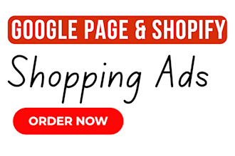 setup professional google page, shopping ads for shopify store