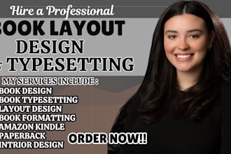 do book formatting, book layout and book typesetting