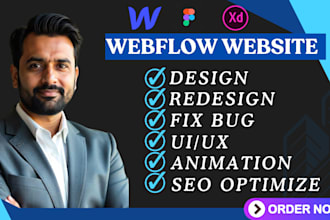 design, develop, fix and optimize webflow website bug fix figma clone webflow