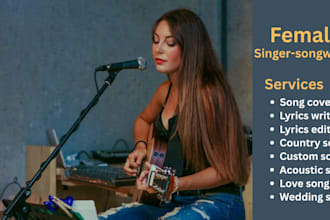 be acoustic folk pop singer songwriter for custom songs