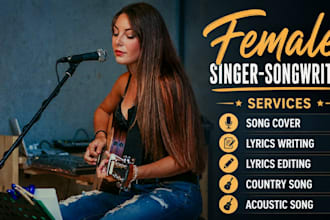 sing modern country pop song as a female country singer