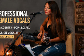 sing modern country pop song as your female country singer
