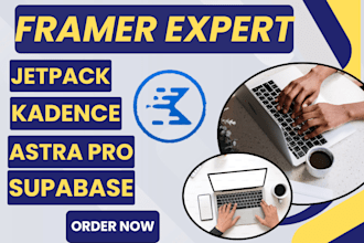 do supabase astra pro framer expert kadence website design redesign