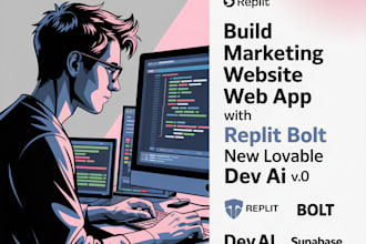 build marketing website web app with replit bolt new lovable dev ai v0 supabase