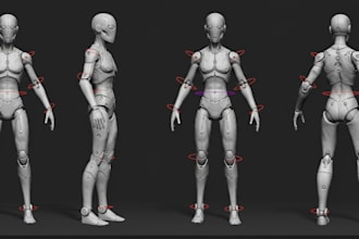 3d action figure articulated action figure ball jointed figure for 3d printing