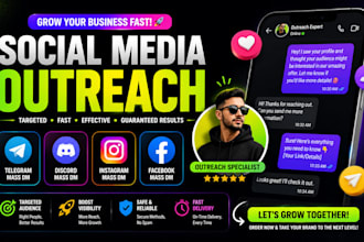 telegram mass dm, discord mass dm, instagram and facebook outreach