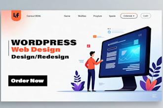 design a professional wordpress web using elementor