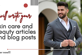 write skin care and beauty articles and blog posts