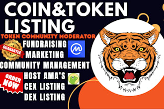 token listing coin ico listing  coinmarketcap coingecko mexc lbank top cex dex