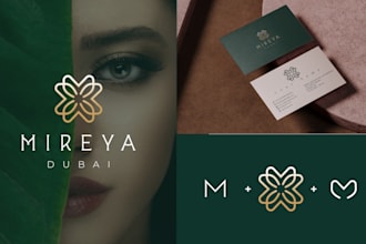 do luxury minimal modern elegant beauty brand logo design