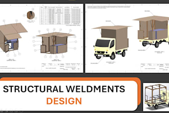 do cad design, cad drawing and 3d modeling