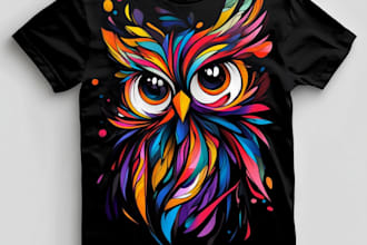 design you a vintage cartoon mascot t shirt design