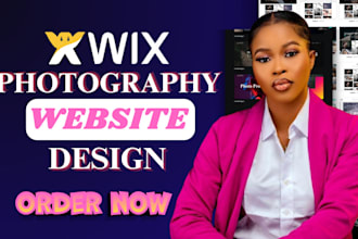 design, redesign a stunning wix photography website and wix portfolio website