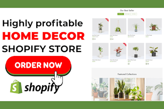 build 7 figures home decor shopify store home decor dropshipping store website
