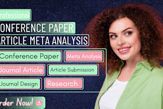 prepare conference paper journal article meta analysis and systematic review