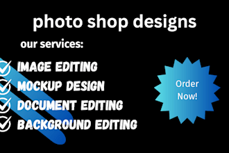 do photoshop image editing, document editing