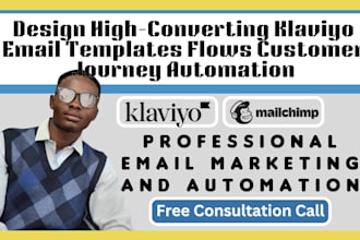 design high converting klaviyo email templates flows customer journey automation
