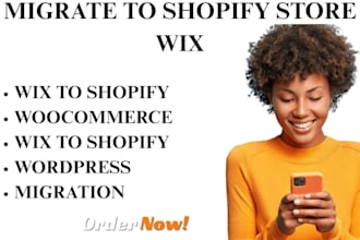 do migrate migration wix godaddy bigcartel woocommerce to shopify store