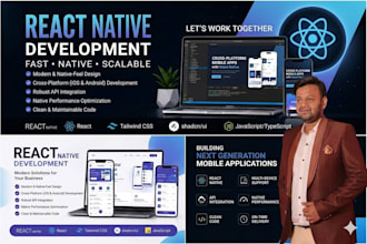 develop a high performance react native app android and ios