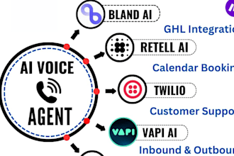 develop custom ai agent, setup vapi ai calling agent, synthflow, ai cold calling