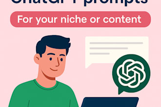 create custom chatgpt prompts for your niche or content