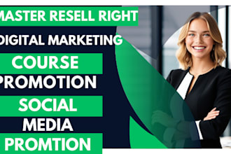 promote and boost sales on master resell right courses with marketing campaign